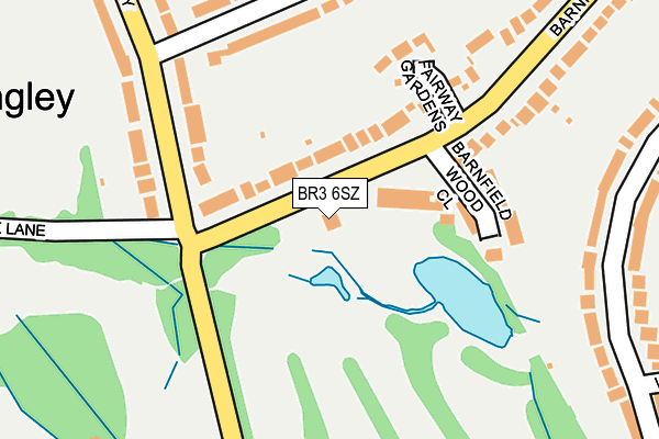 BR3 6SZ map - OS OpenMap – Local (Ordnance Survey)