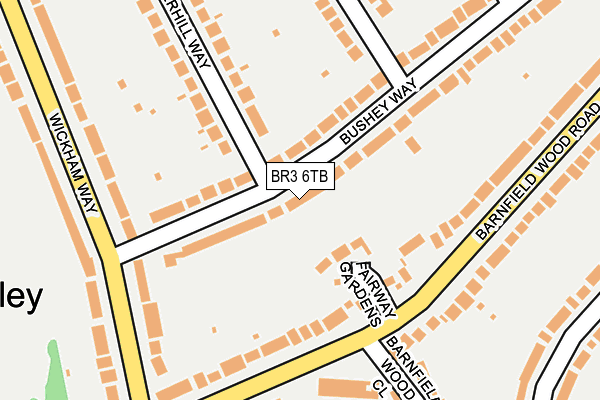 BR3 6TB map - OS OpenMap – Local (Ordnance Survey)