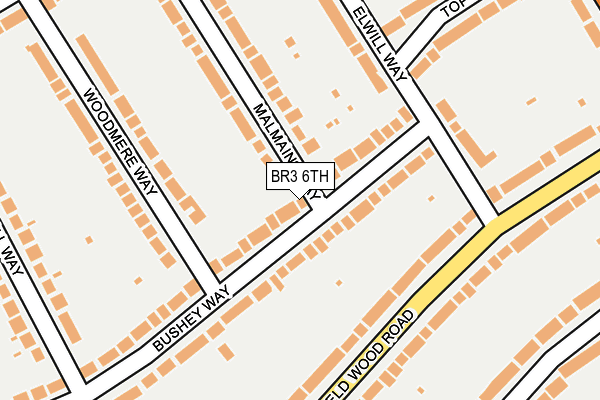 BR3 6TH map - OS OpenMap – Local (Ordnance Survey)
