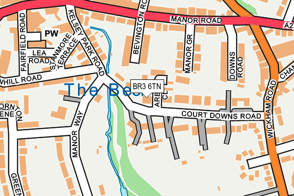 BR3 6TN map - OS OpenMap – Local (Ordnance Survey)
