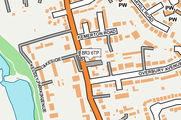 BR3 6TP map - OS OpenMap – Local (Ordnance Survey)