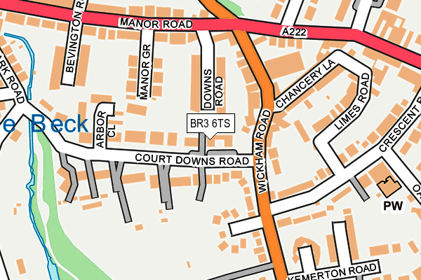 BR3 6TS map - OS OpenMap – Local (Ordnance Survey)