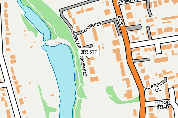 BR3 6TT map - OS OpenMap – Local (Ordnance Survey)