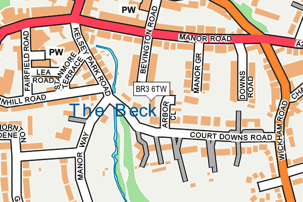 BR3 6TW map - OS OpenMap – Local (Ordnance Survey)
