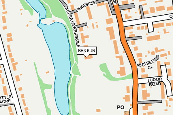 BR3 6UN map - OS OpenMap – Local (Ordnance Survey)