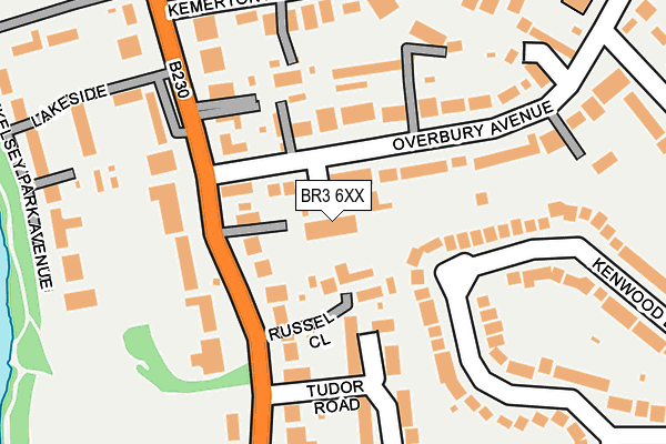 BR3 6XX map - OS OpenMap – Local (Ordnance Survey)