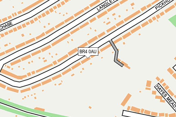 BR4 0AU map - OS OpenMap – Local (Ordnance Survey)