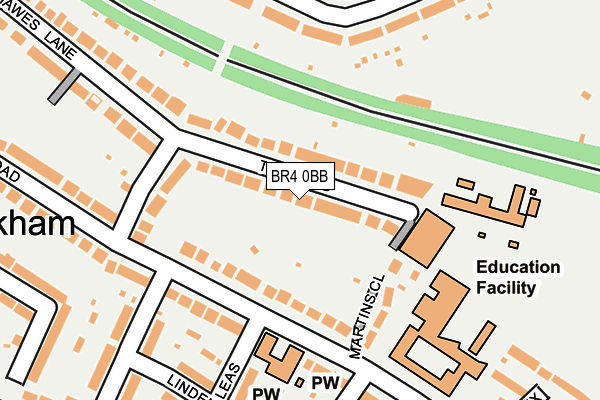 BR4 0BB map - OS OpenMap – Local (Ordnance Survey)