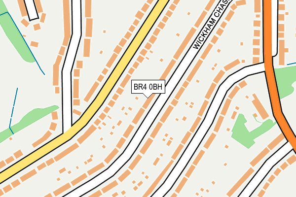 BR4 0BH map - OS OpenMap – Local (Ordnance Survey)