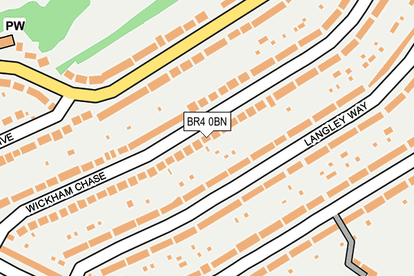 BR4 0BN map - OS OpenMap – Local (Ordnance Survey)