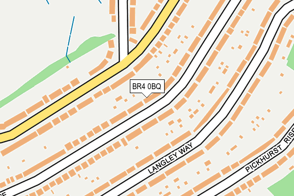 BR4 0BQ map - OS OpenMap – Local (Ordnance Survey)
