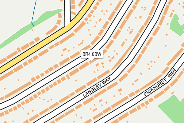 BR4 0BW map - OS OpenMap – Local (Ordnance Survey)