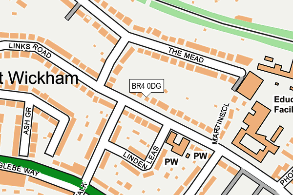 BR4 0DG map - OS OpenMap – Local (Ordnance Survey)