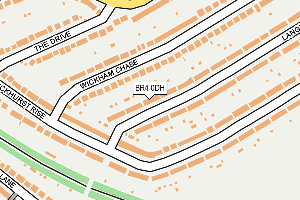 BR4 0DH map - OS OpenMap – Local (Ordnance Survey)