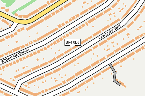 BR4 0DJ map - OS OpenMap – Local (Ordnance Survey)