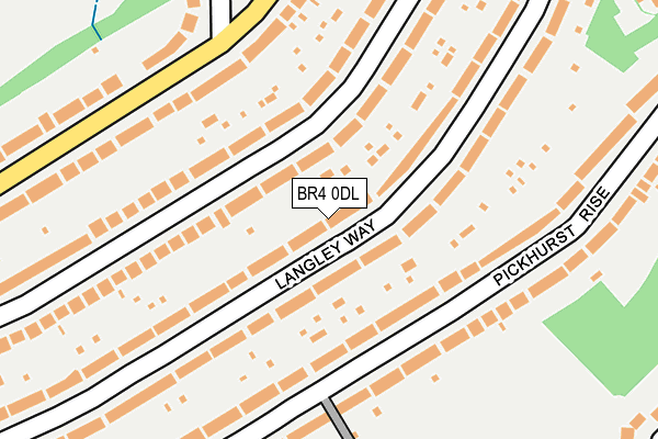BR4 0DL map - OS OpenMap – Local (Ordnance Survey)
