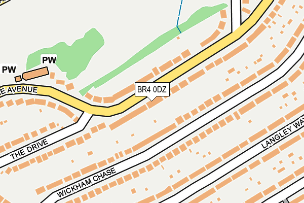 BR4 0DZ map - OS OpenMap – Local (Ordnance Survey)