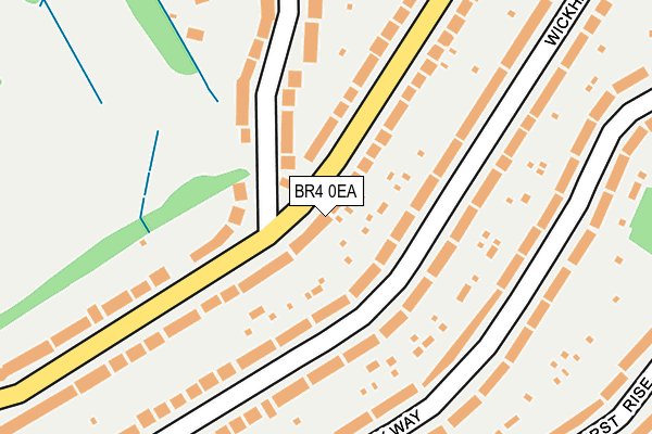BR4 0EA map - OS OpenMap – Local (Ordnance Survey)