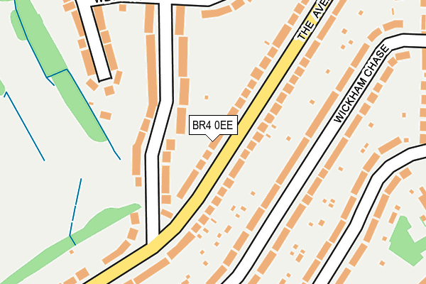 BR4 0EE map - OS OpenMap – Local (Ordnance Survey)