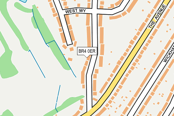 BR4 0ER map - OS OpenMap – Local (Ordnance Survey)