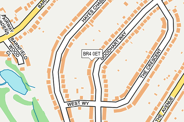 BR4 0ET map - OS OpenMap – Local (Ordnance Survey)