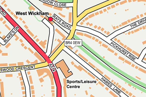 BR4 0EW map - OS OpenMap – Local (Ordnance Survey)