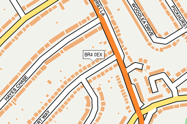 BR4 0EX map - OS OpenMap – Local (Ordnance Survey)