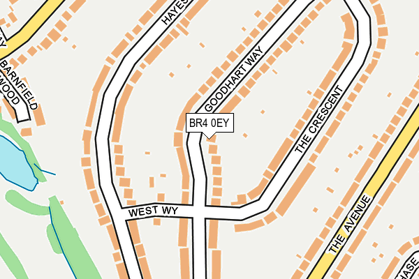 BR4 0EY map - OS OpenMap – Local (Ordnance Survey)