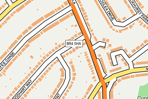 BR4 0HA map - OS OpenMap – Local (Ordnance Survey)