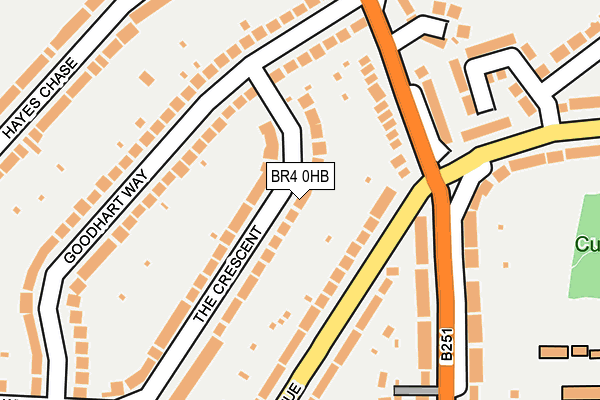 BR4 0HB map - OS OpenMap – Local (Ordnance Survey)