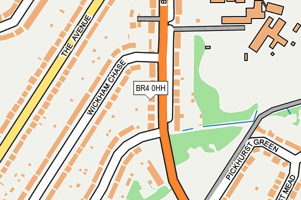 BR4 0HH map - OS OpenMap – Local (Ordnance Survey)