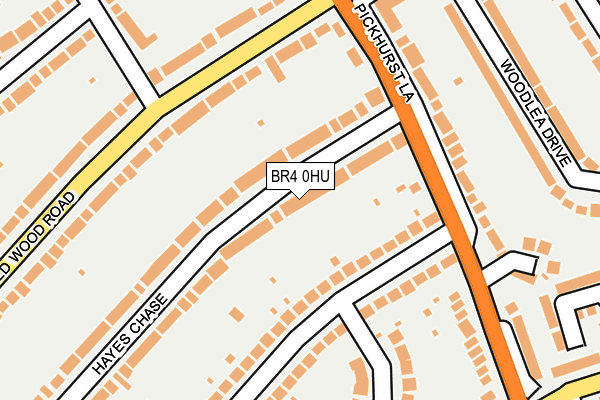 BR4 0HU map - OS OpenMap – Local (Ordnance Survey)