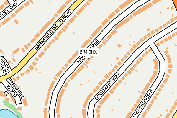 BR4 0HX map - OS OpenMap – Local (Ordnance Survey)