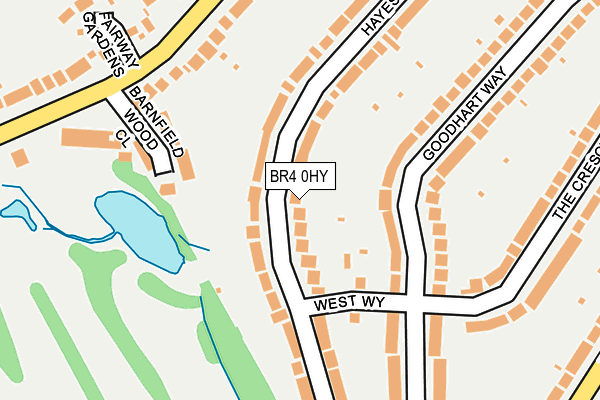 BR4 0HY map - OS OpenMap – Local (Ordnance Survey)