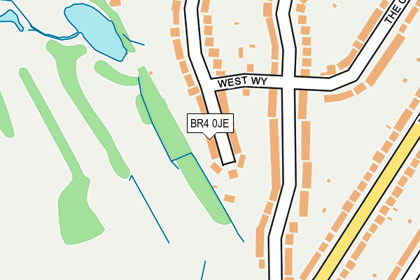 BR4 0JE map - OS OpenMap – Local (Ordnance Survey)