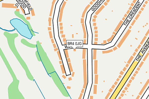 BR4 0JG map - OS OpenMap – Local (Ordnance Survey)