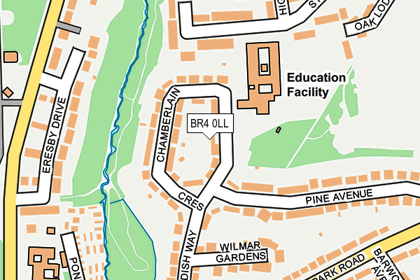 BR4 0LL map - OS OpenMap – Local (Ordnance Survey)
