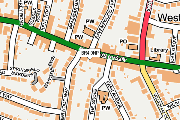 BR4 0NP map - OS OpenMap – Local (Ordnance Survey)