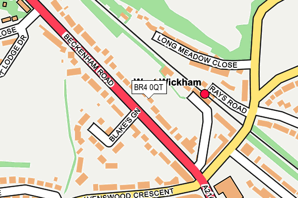 BR4 0QT map - OS OpenMap – Local (Ordnance Survey)