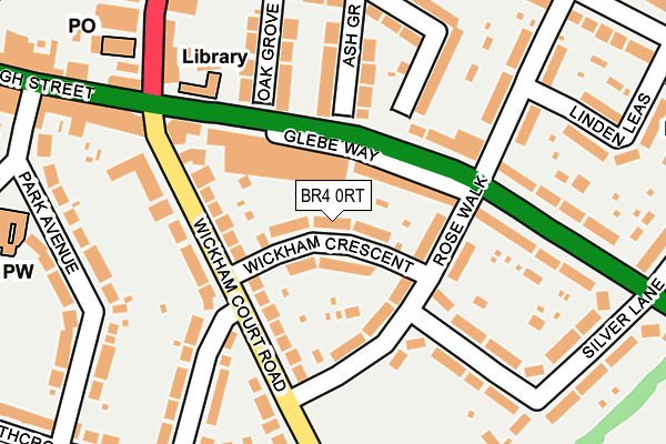 BR4 0RT map - OS OpenMap – Local (Ordnance Survey)