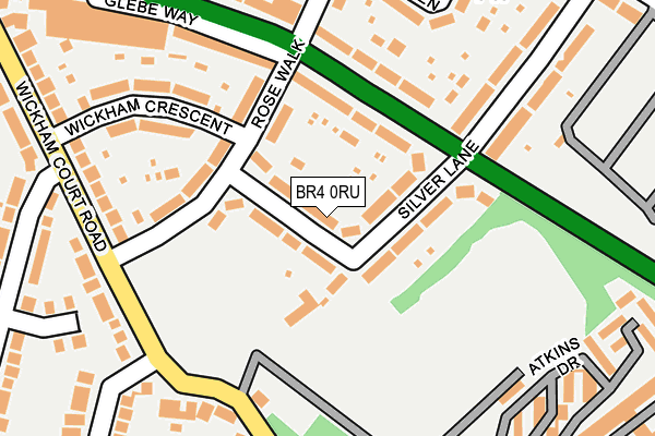 BR4 0RU map - OS OpenMap – Local (Ordnance Survey)