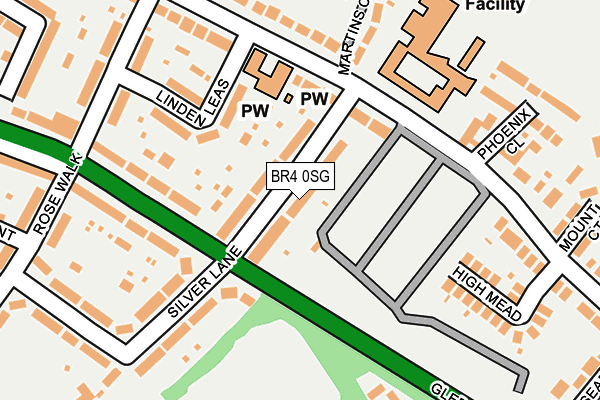 BR4 0SG map - OS OpenMap – Local (Ordnance Survey)