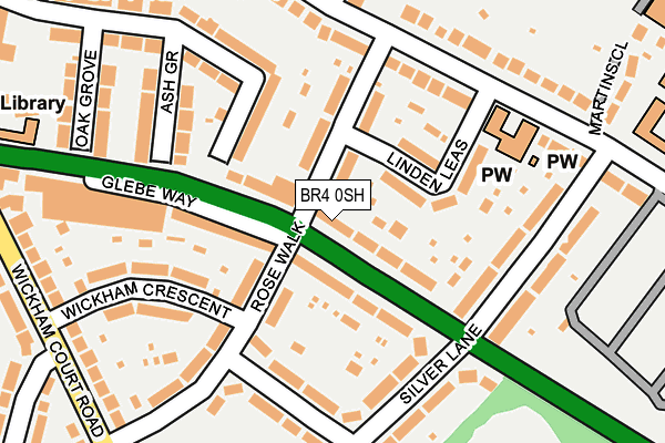 BR4 0SH map - OS OpenMap – Local (Ordnance Survey)