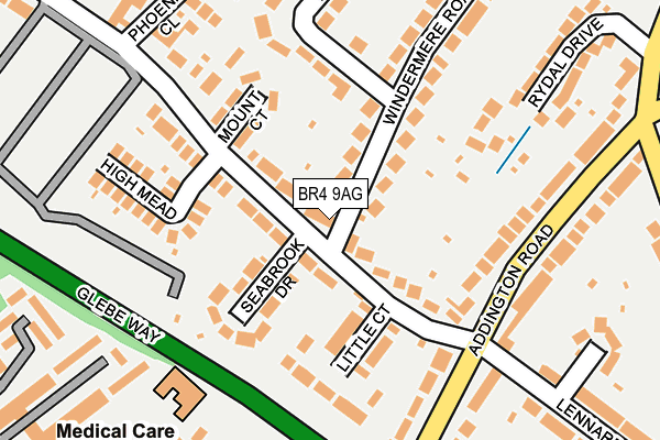 BR4 9AG map - OS OpenMap – Local (Ordnance Survey)