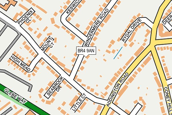 BR4 9AN map - OS OpenMap – Local (Ordnance Survey)