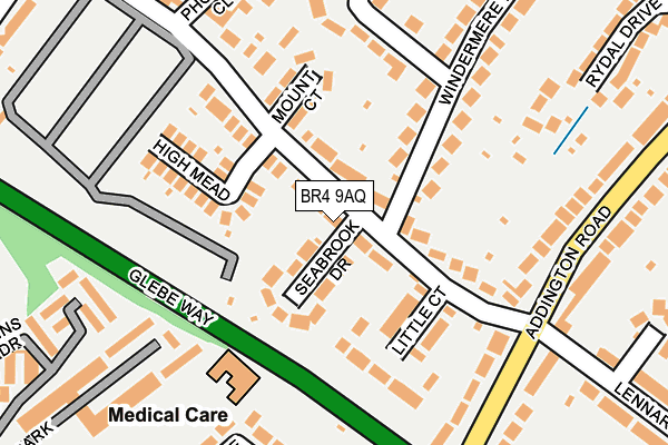 BR4 9AQ map - OS OpenMap – Local (Ordnance Survey)