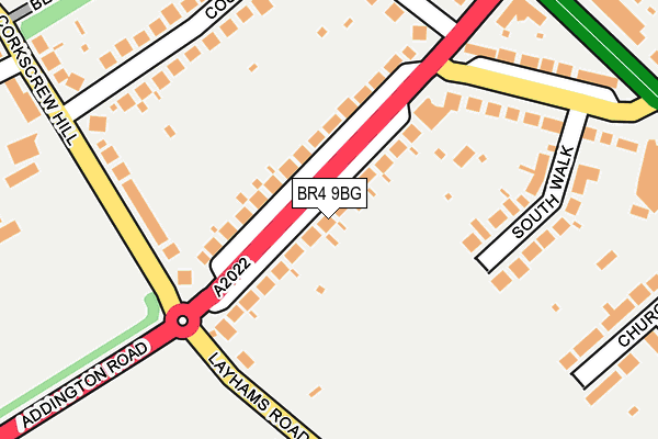 BR4 9BG map - OS OpenMap – Local (Ordnance Survey)