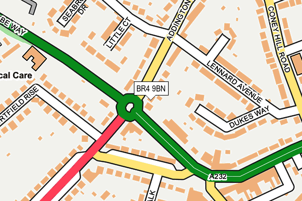 BR4 9BN map - OS OpenMap – Local (Ordnance Survey)