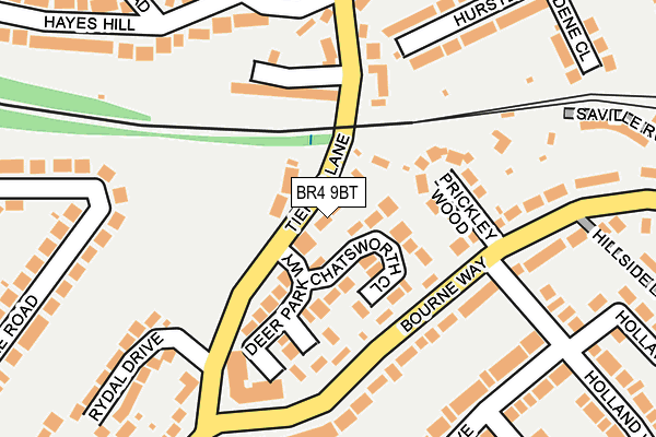 BR4 9BT map - OS OpenMap – Local (Ordnance Survey)