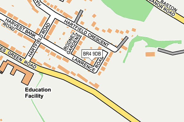 BR4 9DB map - OS OpenMap – Local (Ordnance Survey)